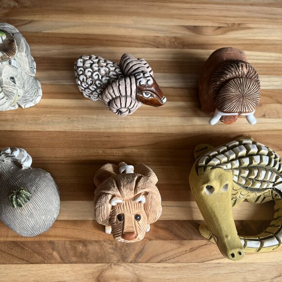 Vintage Artesania Rinconada Uruguay Clay Pottery Animal Figurines (sold indi ) - Picture 2 of 16